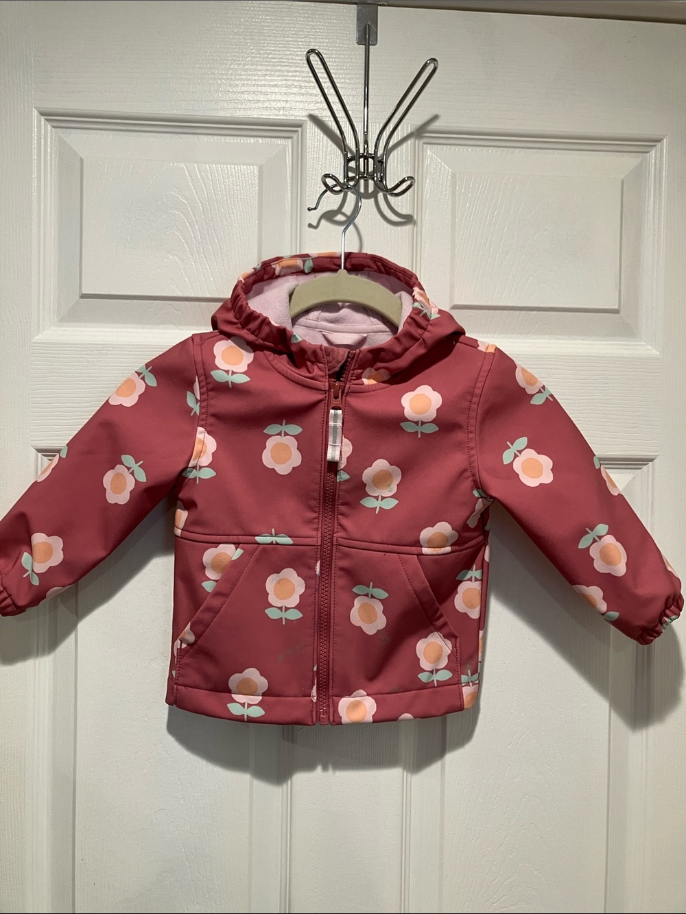 Cat & Jack Pink and Rose Hooded Jacket - Picture 1 of 6